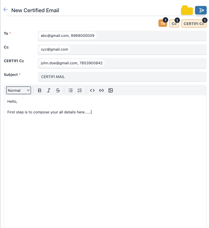 Compose Message