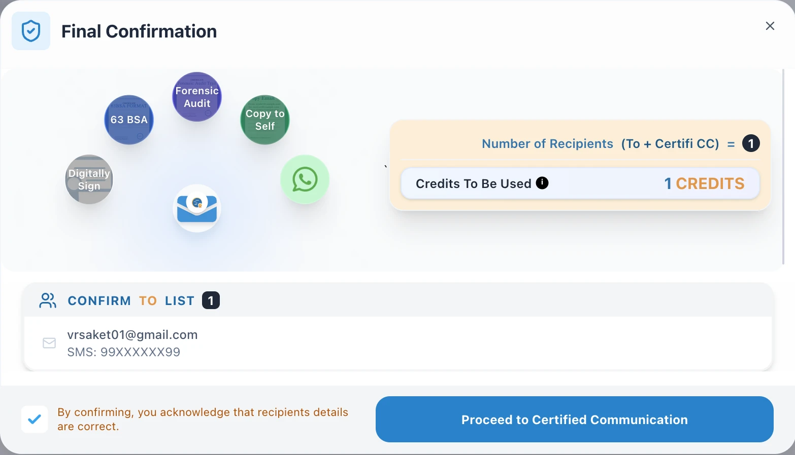 Confirm & Verify
